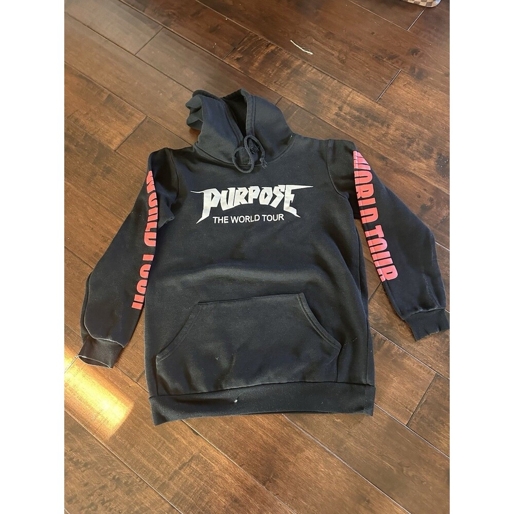Justin Bieber Purpose World Tour 2015 Hoodie Sweatshirt Size S